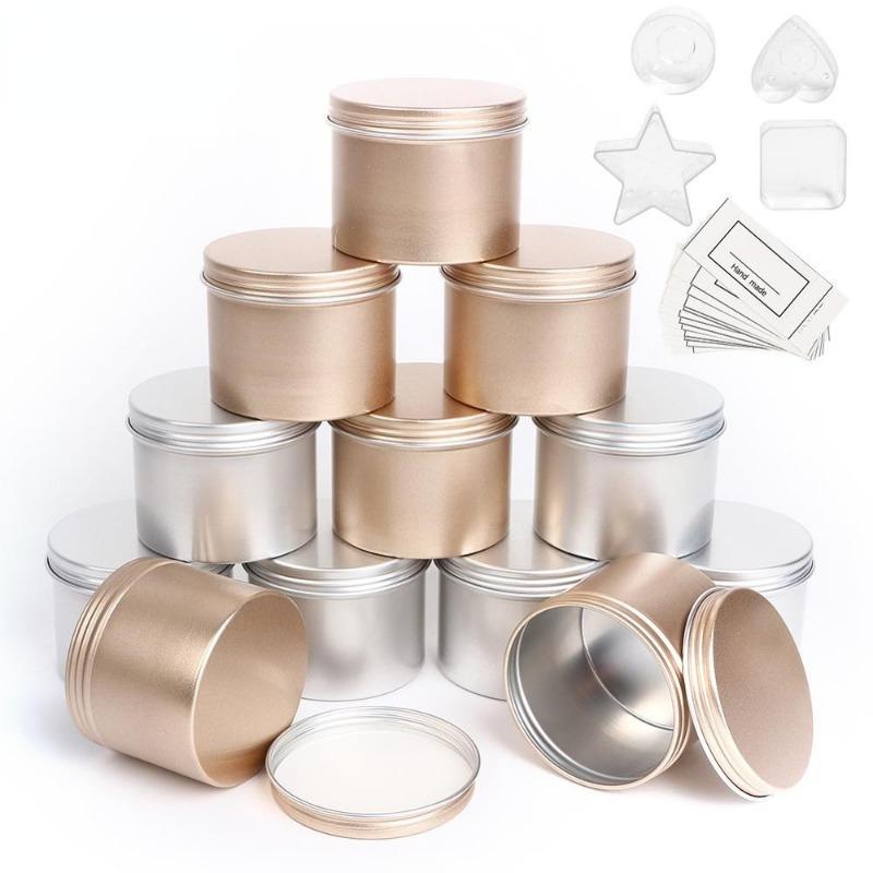 Luxury Skincare Containers - 5Pcs Luxury Candle Jars with Lid