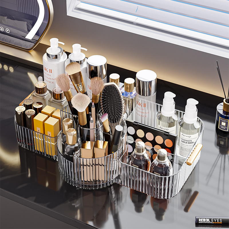 Luxury Skincare And Makeup Brands - New 360° Rotating Makeup Brush Holder