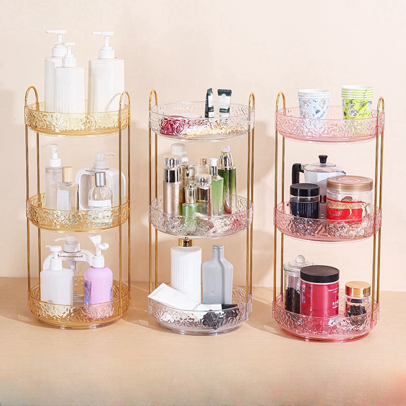 Luxury Skincare And Makeup Brands - 1pc Accessible Luxury Rotating Cosmetics Storage
