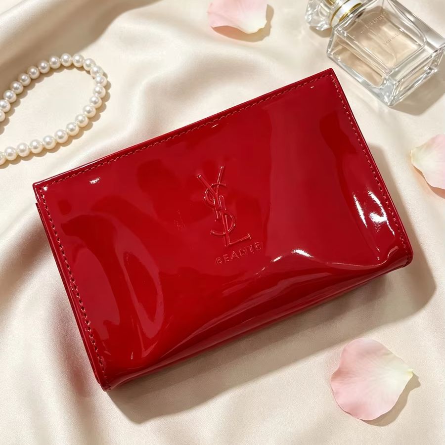 YSL Red Patent Leather Cosmeti - Luxury Skincare And Makeup Brands 评论和价格