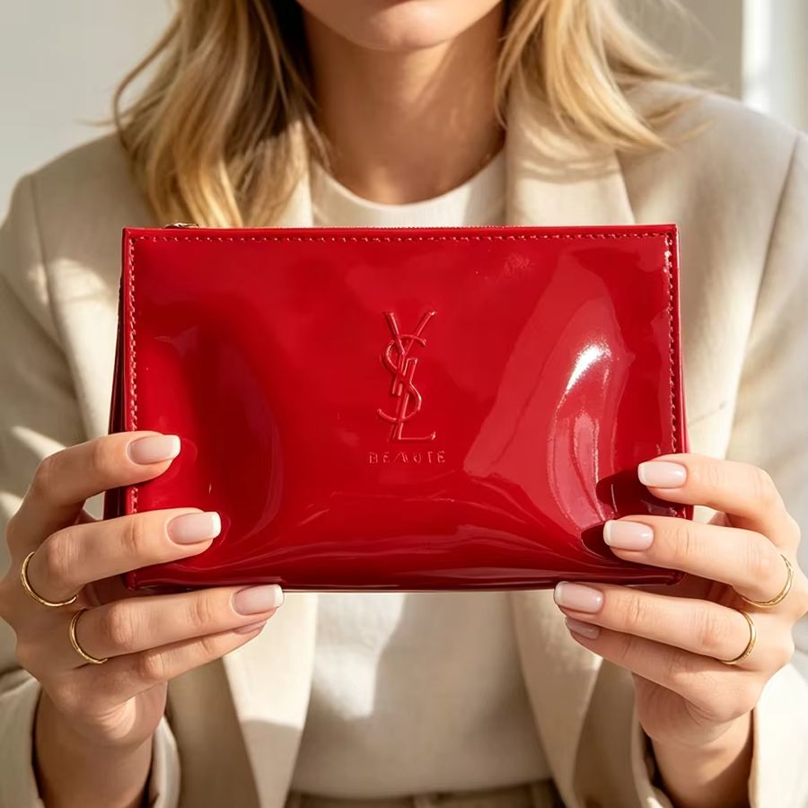 YSL Red Patent Leather Cosmeti - Luxury Skincare And Makeup Brands 评论和价格