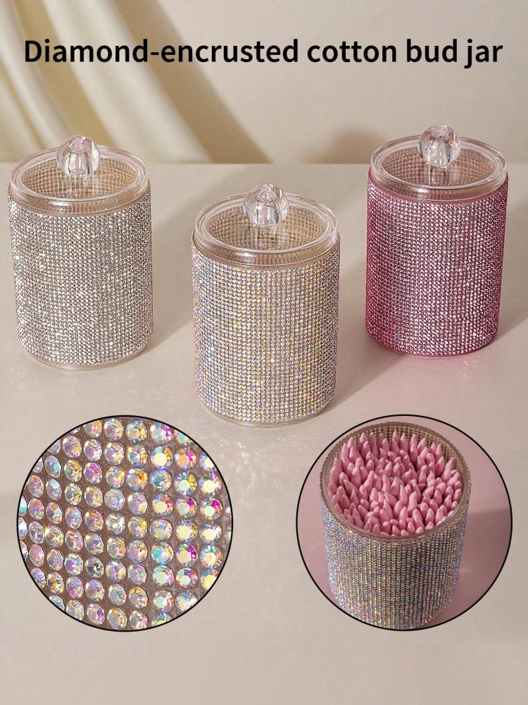 3 Colors Luxury Diamond-Studde - Luxury Skincare Containers 评论和价格