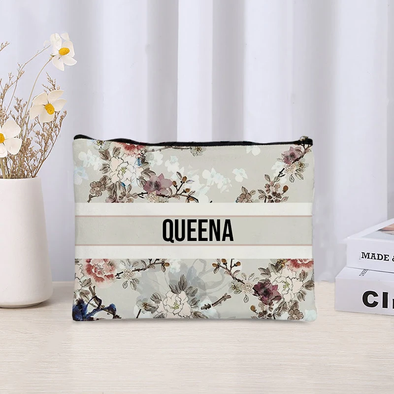 Custom Name Vintage Makeup Bag - Luxury Skincare And Makeup Brands 评论和价格